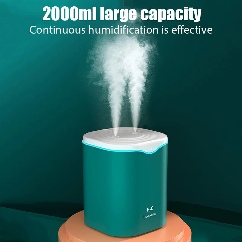 Double Spray Port Essential Oil Aromatherapy Humificador